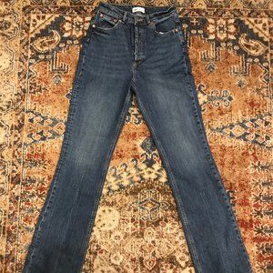Zara High Rise Button Fly Jeans